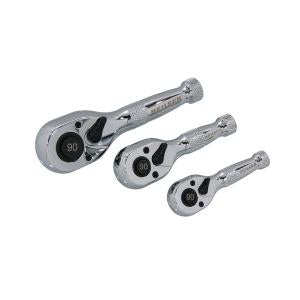 Stubby Premium 90 Tooth Ratchet Set 3pc By Neilsen