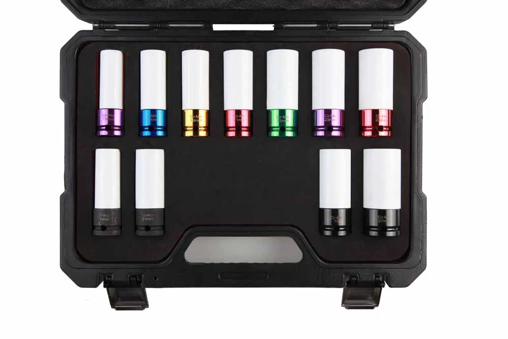 11 Pc 1/2" Master Alloy Wheel Socket Set Set By Powerhand