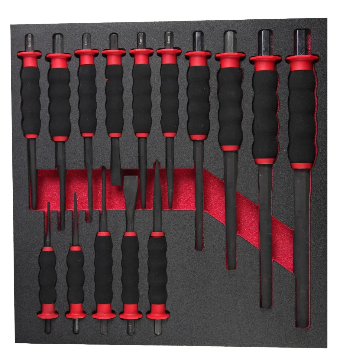 15pc Powerhand Ergonomic Soft Grip Punch set By Powerhand