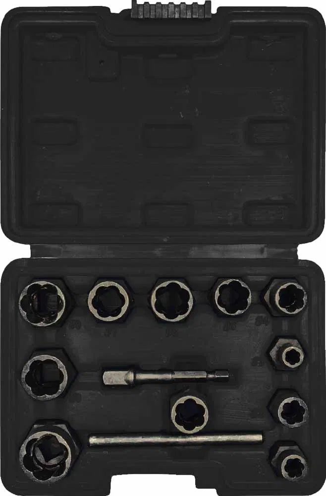 13 Pcs 3/8" Dr. Bolt and NutGrip Extractor Set By Powerhand