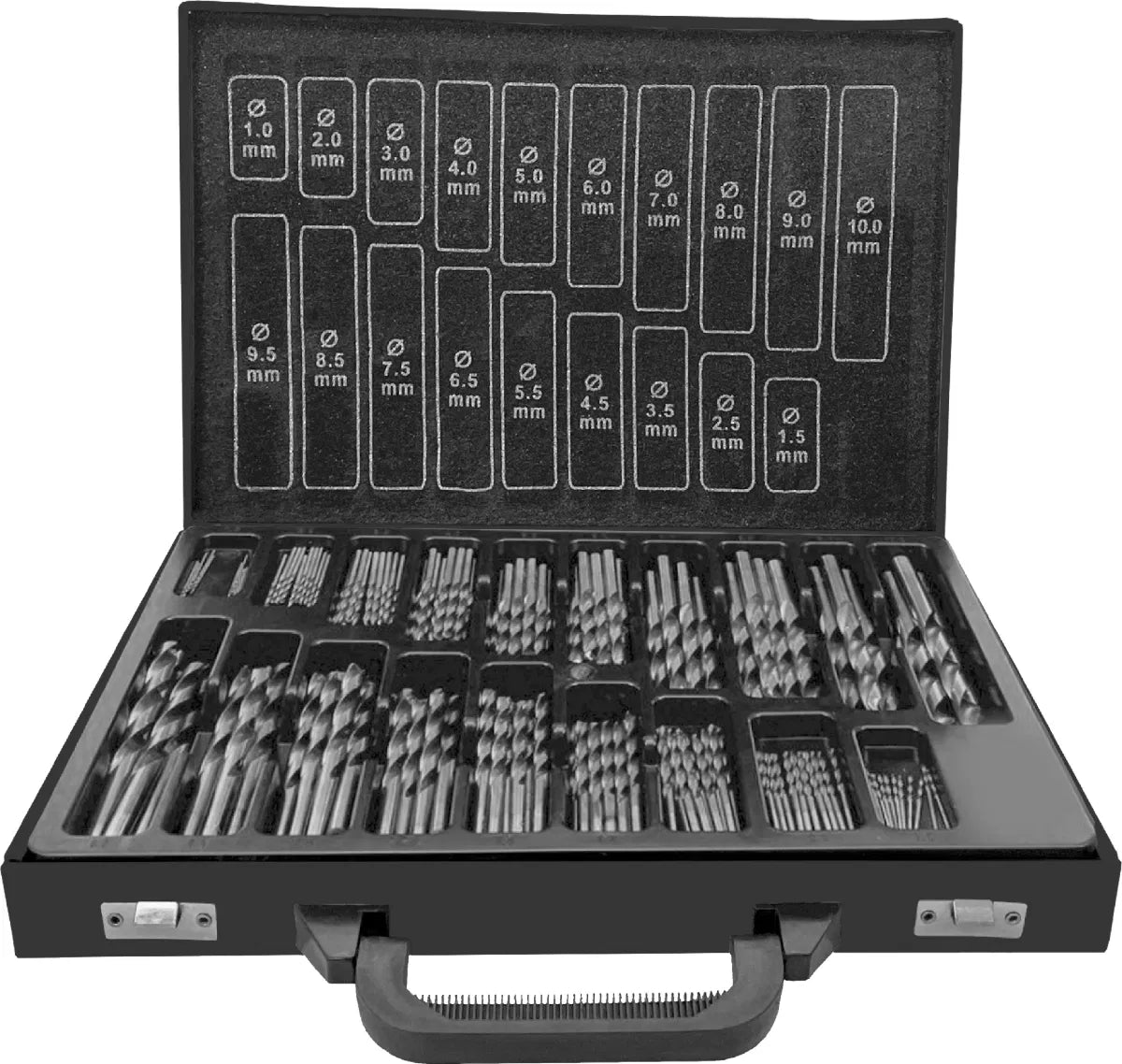 170pcs Drill Bit Box Set - HSS By Powerhand