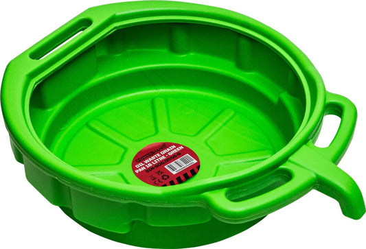 Antifreeze / Fluid Drain Pan 16L Litre Green By Powerhand