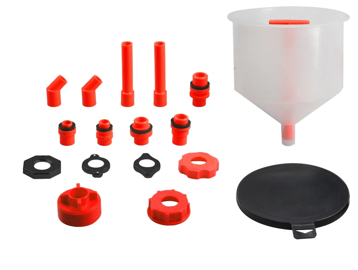 Spill-Free Coolant Fill Funnel 18 Piece By Powerhand