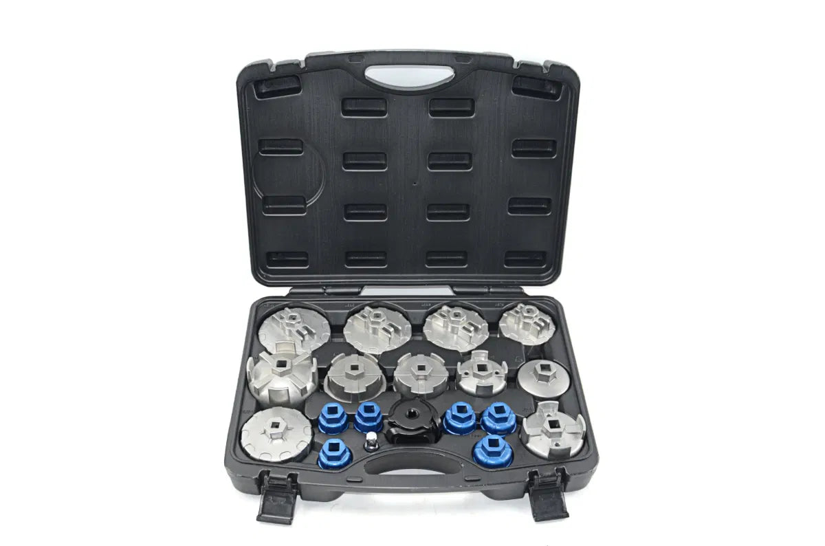 19PC Aluminium Oil Filter Cup Wrench Set By Powerhand
