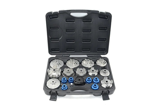 19PC Aluminium Oil Filter Cup Wrench Set By Powerhand