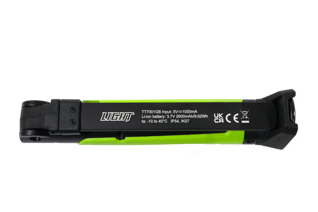 Rechargeable Foldable Slim Light Green & Black By ToolTruck