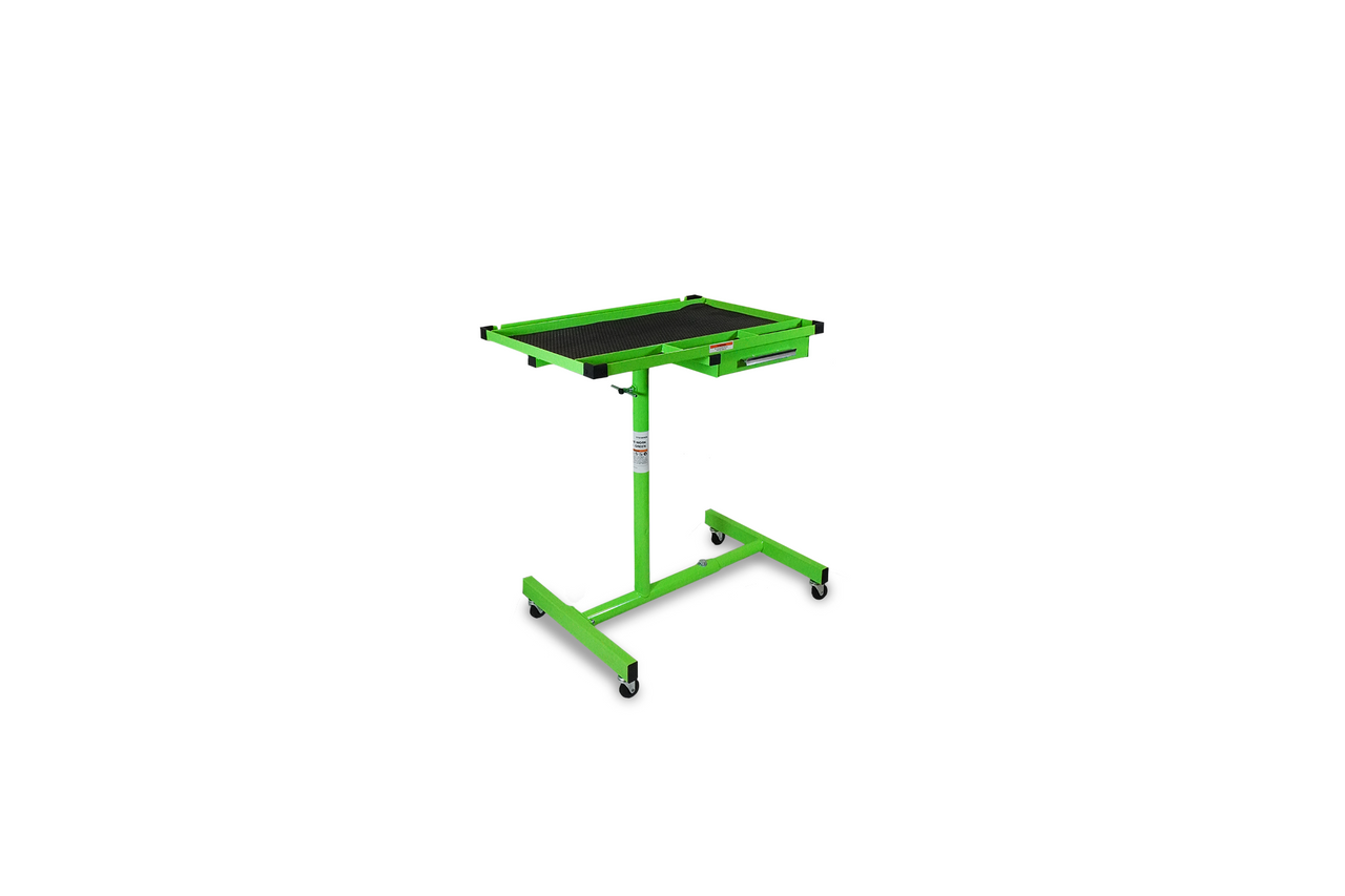 Work Table Deluxe Adjustable Height 73x50cm Green By Tooltruck