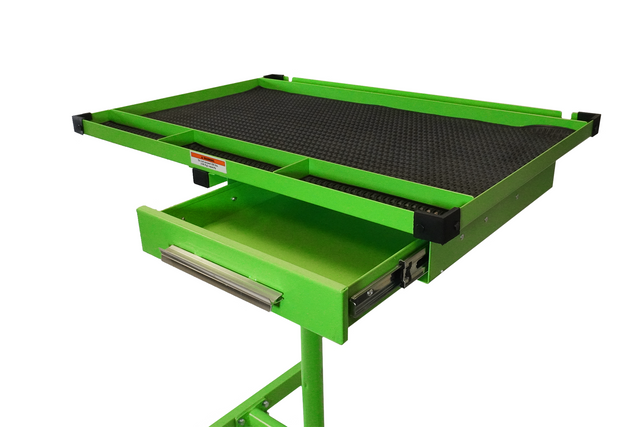 Work Table Deluxe Adjustable Height 73x50cm Green By Tooltruck