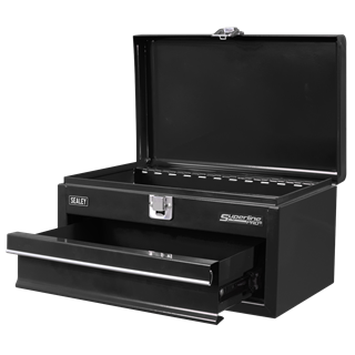 Superline Pro® Mini Toolbox 1 Drawer - Black - By Sealey