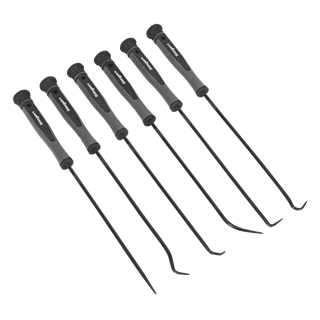 Siegen Extra-Long Pick & Hook Set 6pc Sealey