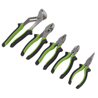 Comfort Grip Pliers Set 5pc Lifetime Guarantee By Sealey