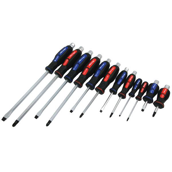 Hammer Through Screwdriver 12 Piece Set Flat/Philips Combination By Neilsen