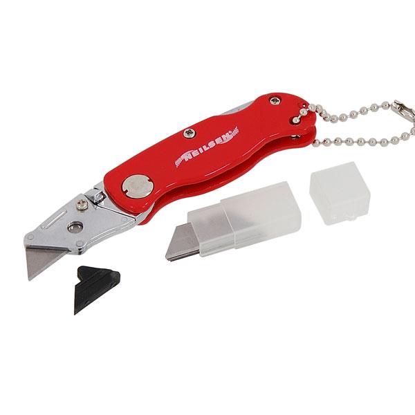 Mini Folding Utility Knife With Keychain By Neilsen