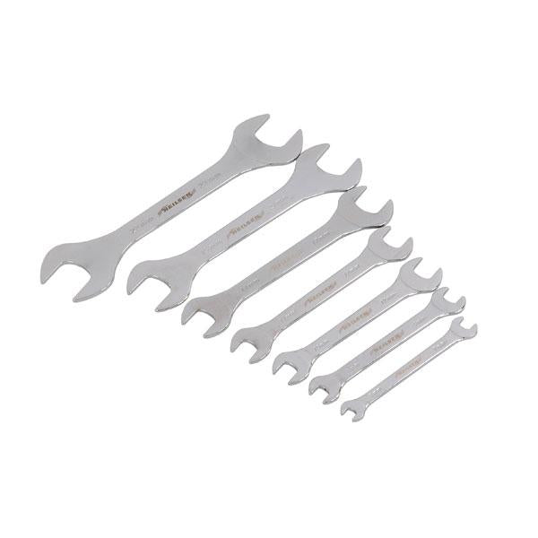 Combination Spanner Extra Thin Limited Space Metric 7 Piece Open Ended Set By Neilsen