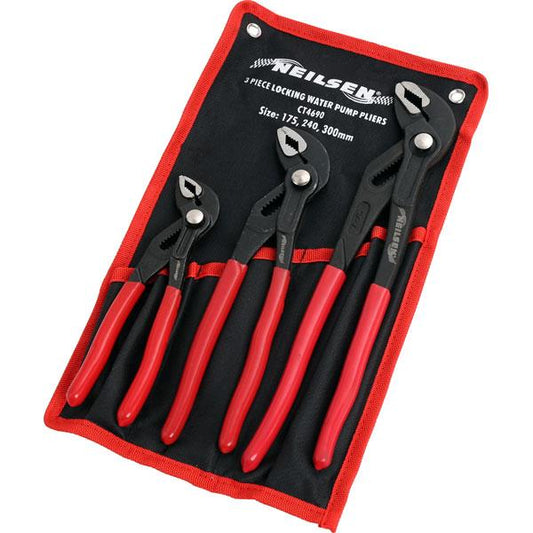 Water Pump Pliers 3 Piece Set By Neilsen