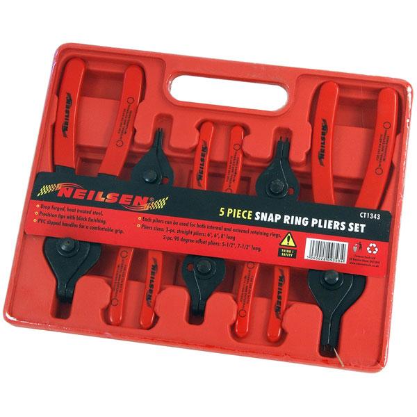 Snap Ring Pliers 5 Piece Set By Neilsen