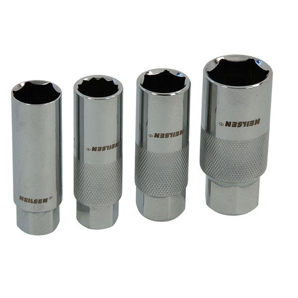 3/8 Inch Drive Spark Plug Socket 4 Piece Set By Neilsen