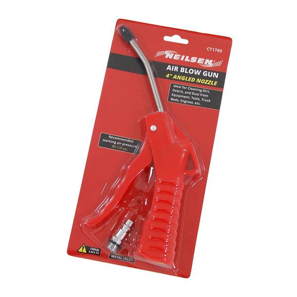 Air Blow Gun Short 100mm/4in. Angled Nozzle By Neilsen