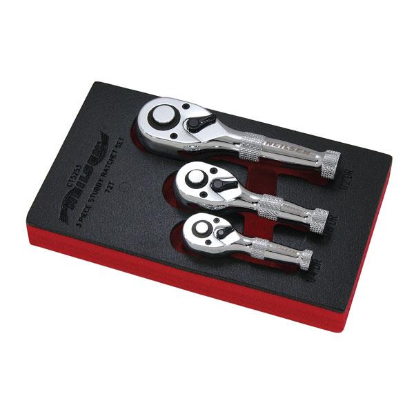 Stubby Ratchet Set 3pc By Neilsen