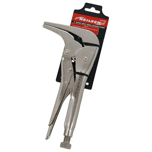Locking Bent Nose 90 Degree Mole Grip Pliers 9 Inch/220mm By Neilsen