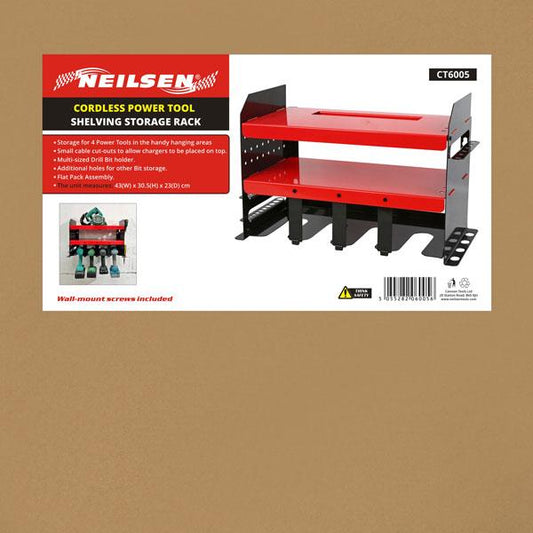 Cordless Power Tool Storage Rack Shelving By Neilsen