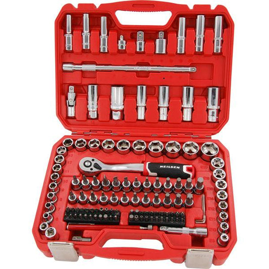 121 Piece 3/8 inch Drive Socket and Bit Set By Neilsen