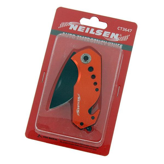 Foldable Emergency Knife With Seatbelt Cutter And Window Breaker By Neilsen